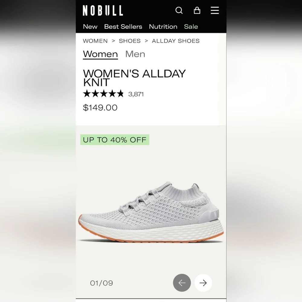 Sz 8 • NOBULL Women's Shoes - Picture 4 of 4